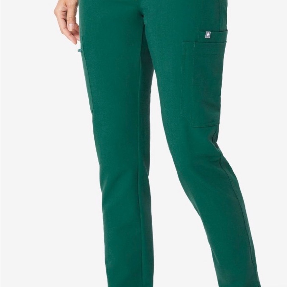 Figs S/P Hunter Green Yola Skinny Scrub Pants